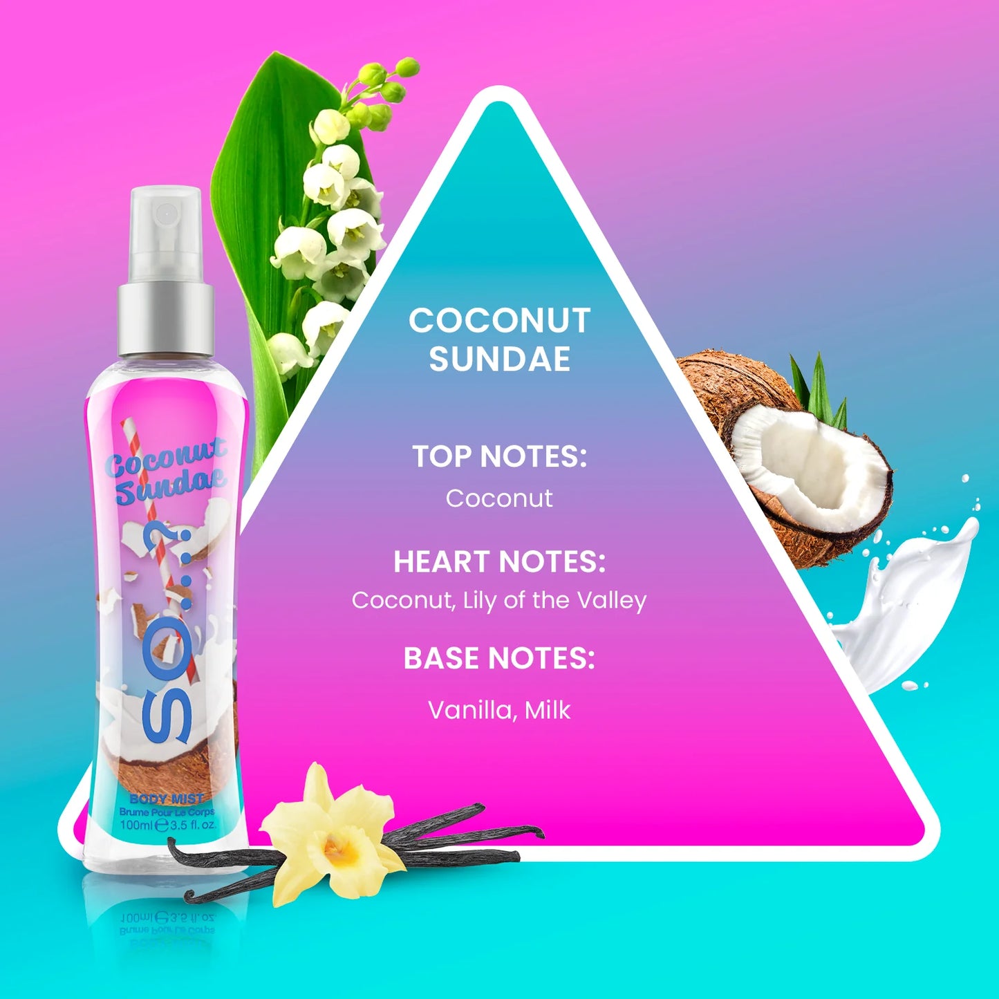 Acqua Corpo Spray Coconut Sundae 100ml