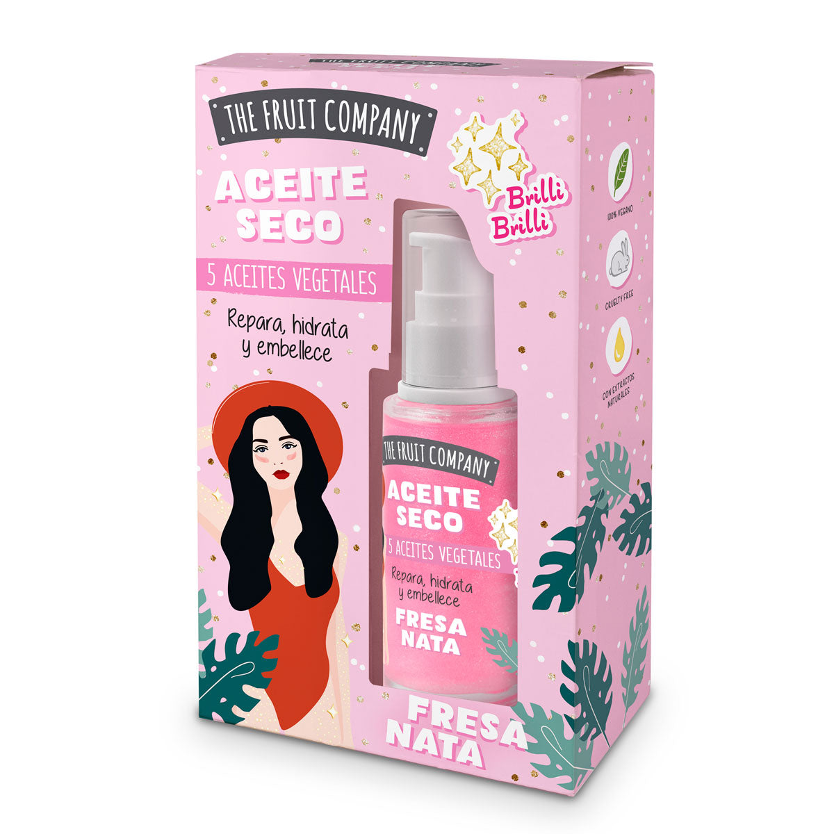 Olio secco Glitter PANNAeFRAGOLA