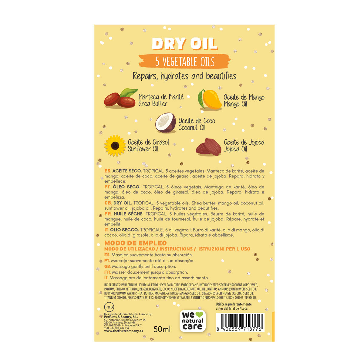 Olio secco Glitter TROPICAL
