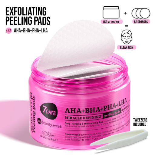 Dischetti esfolianti miracolosi per il viso AHA+BHA+PHA+LHA