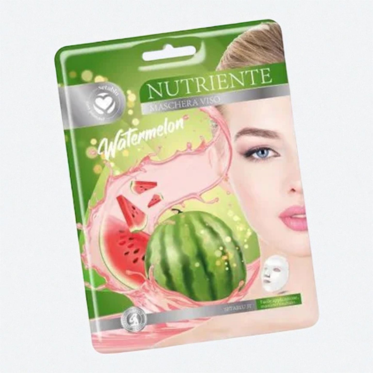 MASCHERA IN TESSUTO SETA BLU