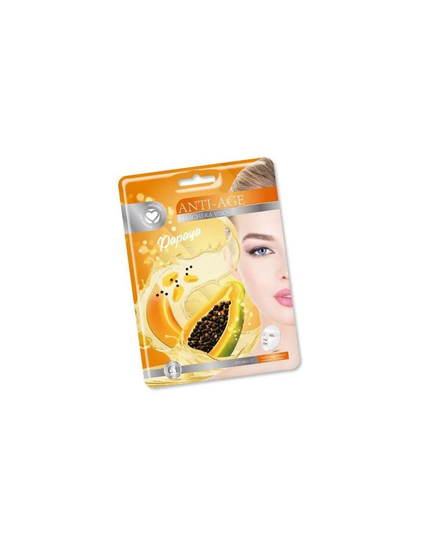 MASCHERA IN TESSUTO SETA BLU