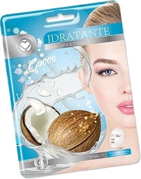 MASCHERA IN TESSUTO SETA BLU